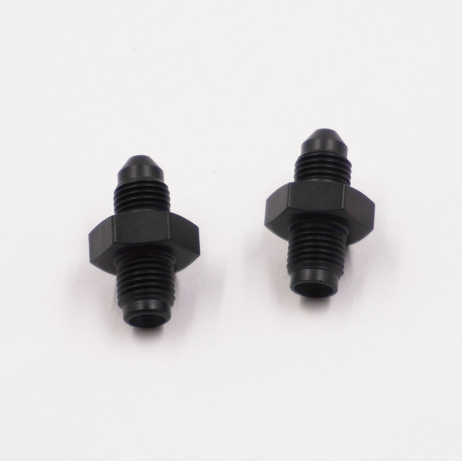 Pure Stealth Adapter Kit: 3/8-24 Male Inverted Flare x -3 AN (Steel) - (Pair) - X2000