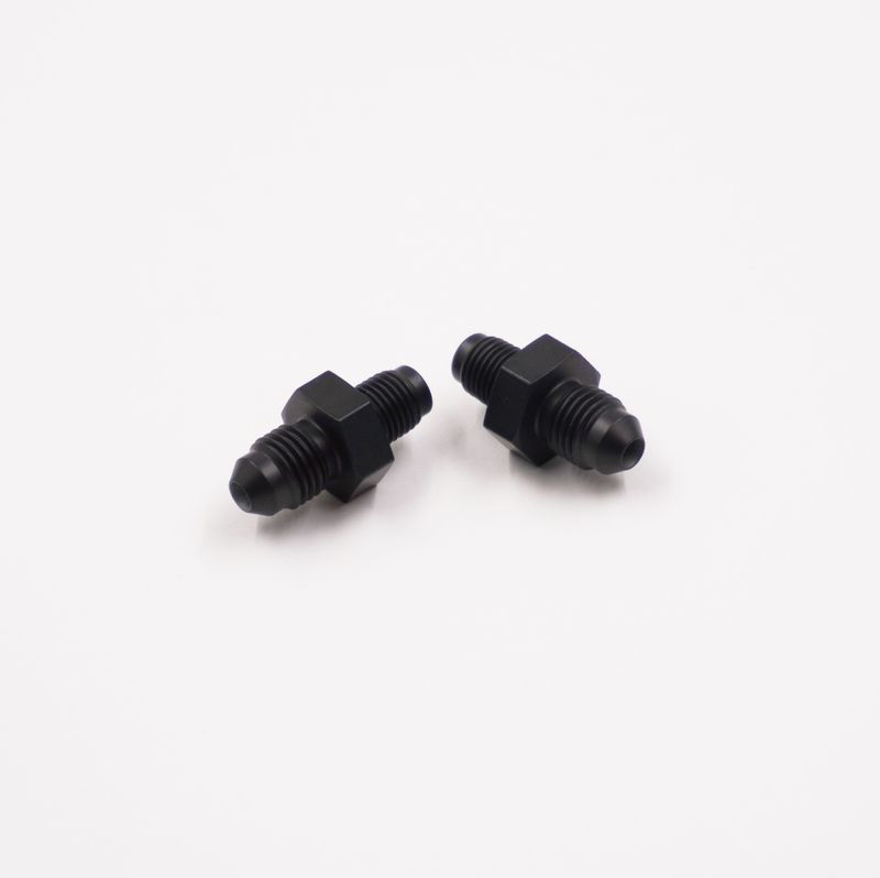 Pure Stealth Adapter Kit: 3/8-24 Male Inverted Flare x -4 AN (Steel) - (Pair) - X2010
