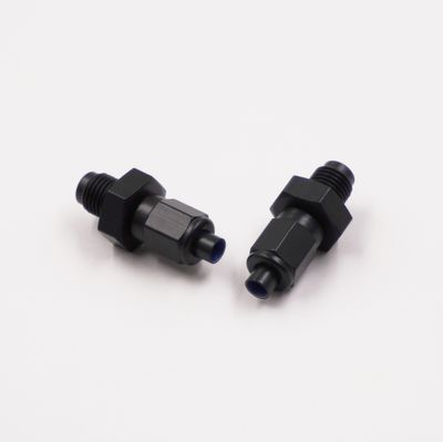 Pure Stealth Adapter Kit: 3/8-24 Male Inverted Flare x -3 AN W/ Aluminum Tube Nuts &amp; Sleeves - (Steel) - (Pair) - X2075