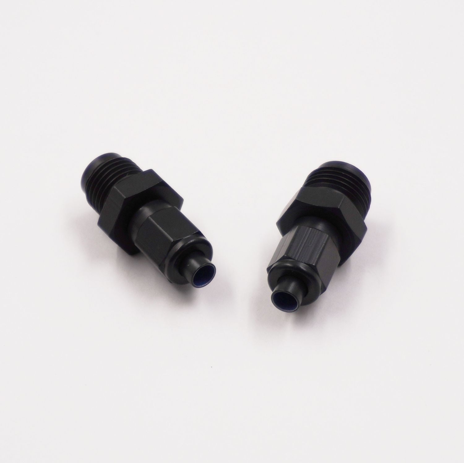 Pure Stealth Adapter Kit: 1/2-20 &amp; 9/16-20 Male Inverted Flare x -3 AN W/ Aluminum Tube Nuts &amp; Sleeves - (Steel) - (Pair) - X2080