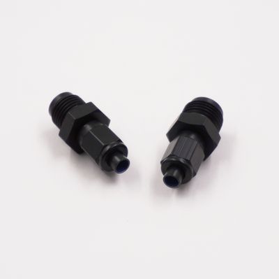 Pure Stealth Adapter Kit: 1/2-20 &amp; 9/16-20 Male Inverted Flare x -3 AN W/ Aluminum Tube Nuts &amp; Sleeves - (Steel) - (Pair) - X2080