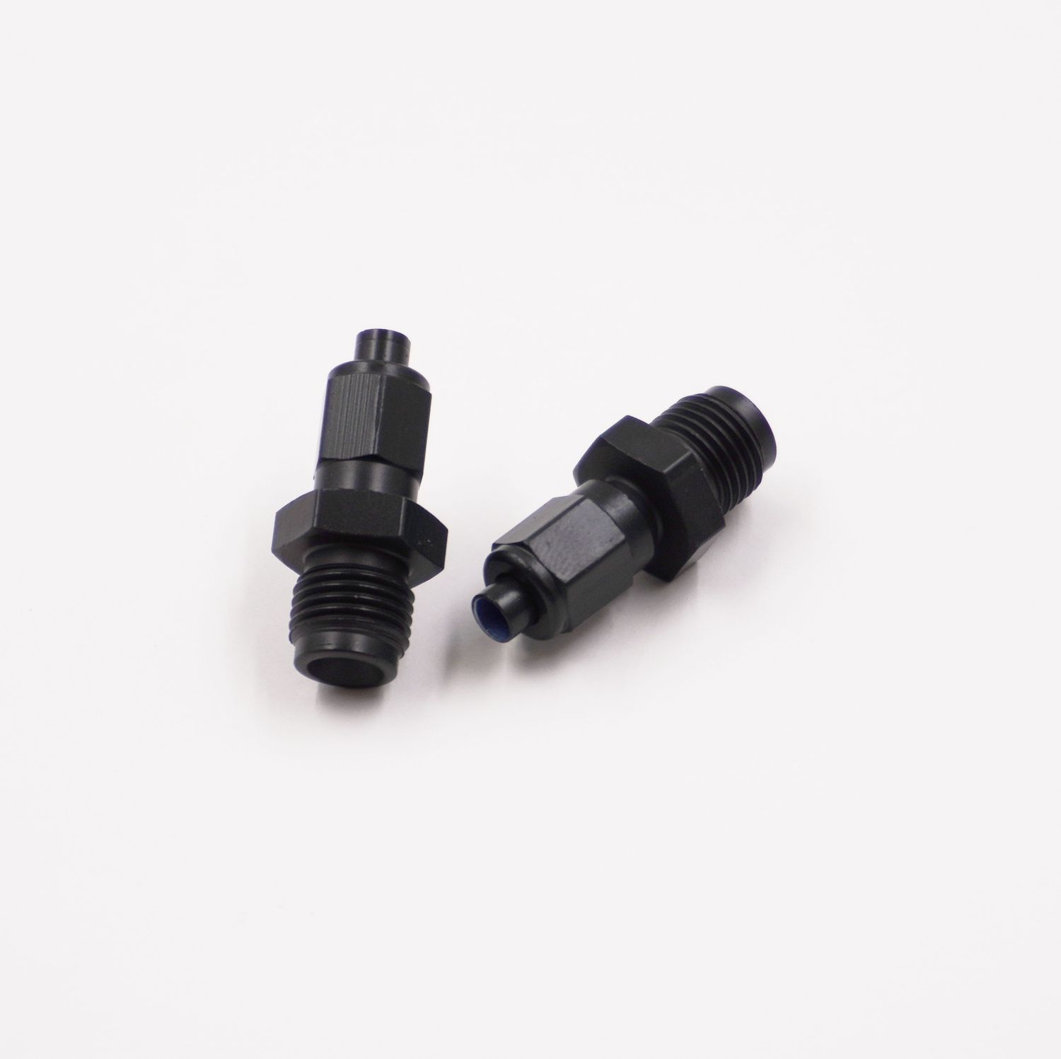 Pure Stealth Adapter Kit: 1/2-20 Male Inverted Flare x -3 AN W/ Aluminum Tube Nuts &amp; Sleeves - (Steel) - (Pair) - X2065