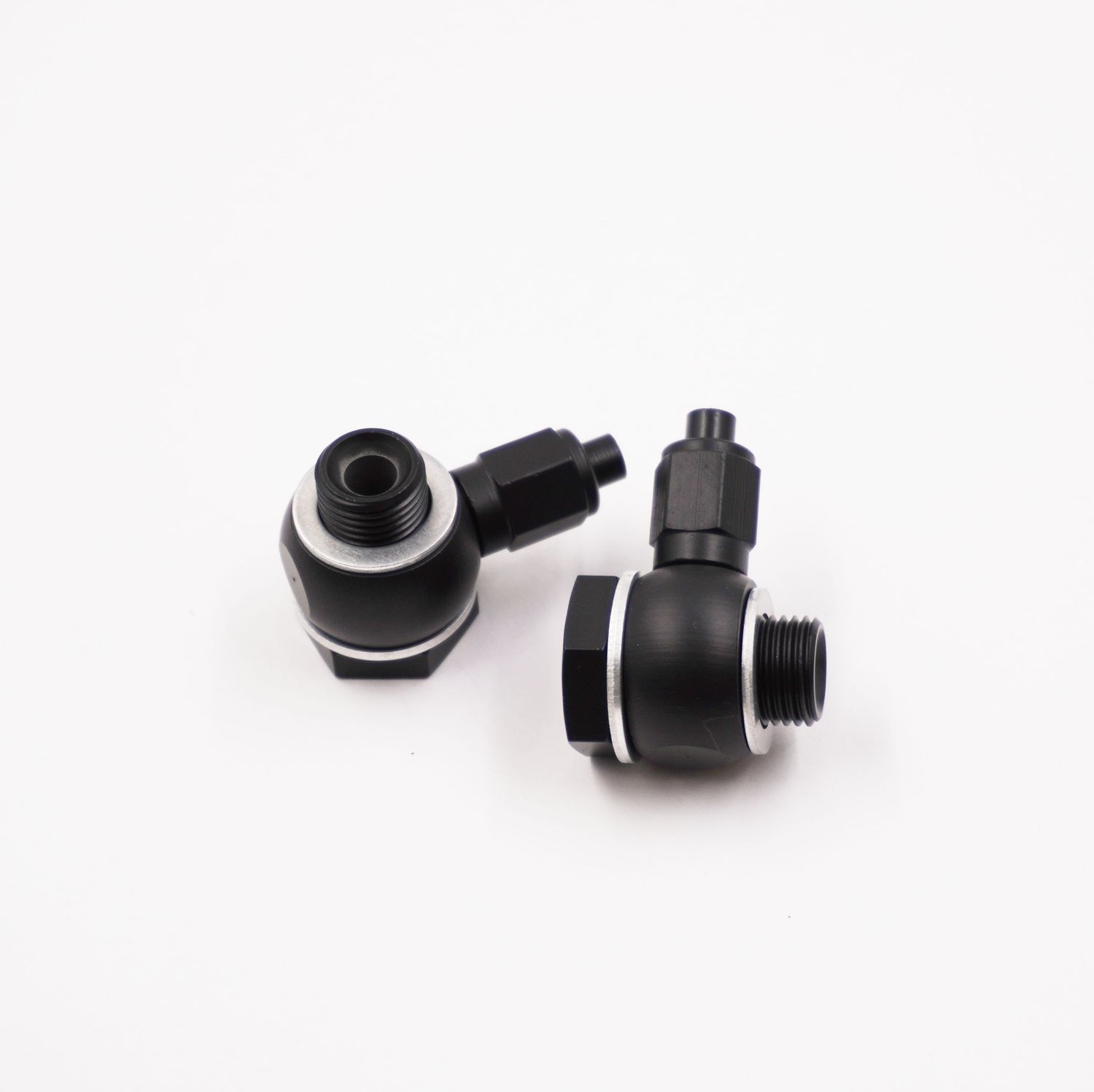 Pure Stealth Master Cylinder Banjo Kit: 1/2-20 &amp; 9/16-18 x -3 AN - Steel W/ Aluminum Tube Nuts &amp; Tube Sleeves - X3000