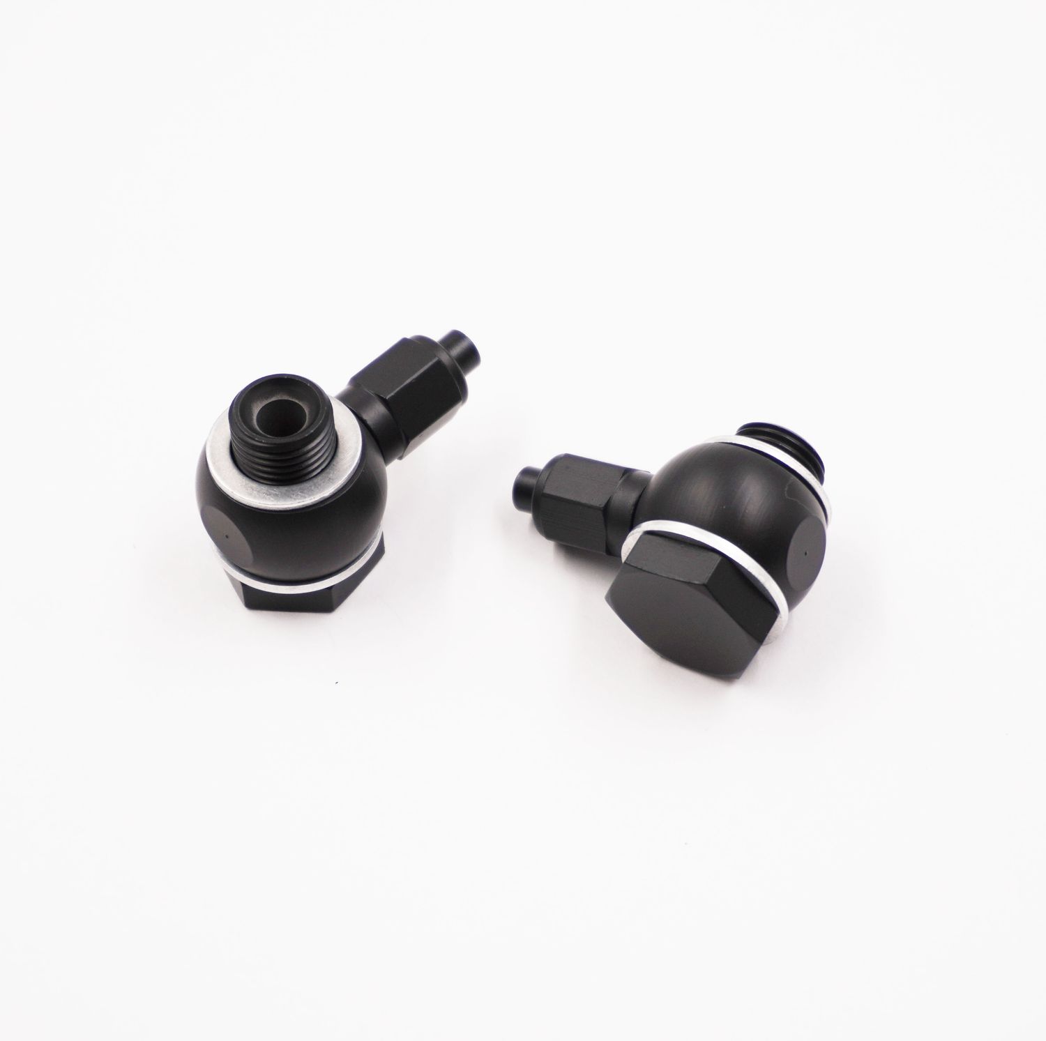 Pure Stealth Master Cylinder Banjo Kit: 10MM-1.00 &amp; 12MM-1.00 x -3 AN - Steel W/ Aluminum Tube Nuts &amp; Tube Sleeves -X3080