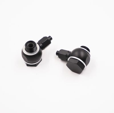 Pure Stealth Master Cylinder Banjo Kit: 10MM-1.00 &amp; 12MM-1.00 x -3 AN - Steel W/ Aluminum Tube Nuts &amp; Tube Sleeves -X3080