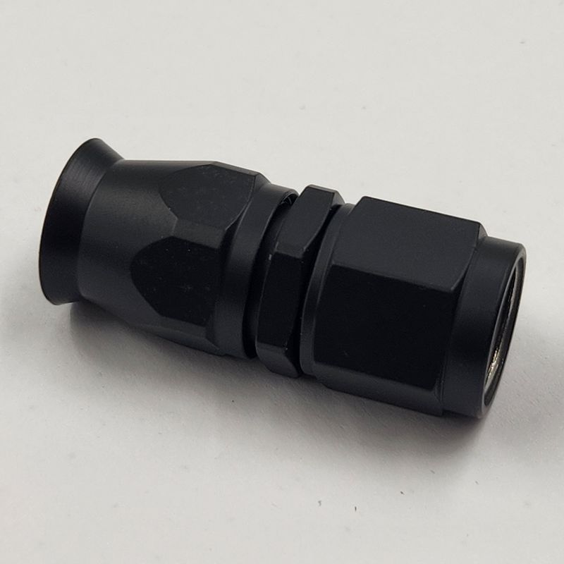 Pure Stealth -6 Straight PTFE Hose End - (Steel)- X100-0106S
