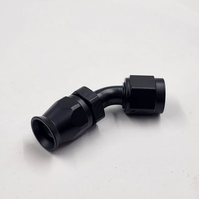 Pure Stealth Hose End: -6AN x 45° TFE Reusable (Steel) - X100-4506S