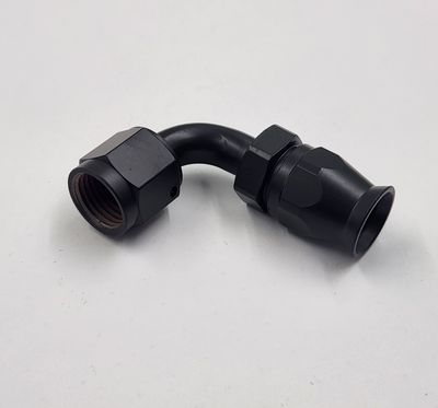 Pure Stealth Hose End: -6AN x 90° TFE Reusable (Steel) - X100-9006S