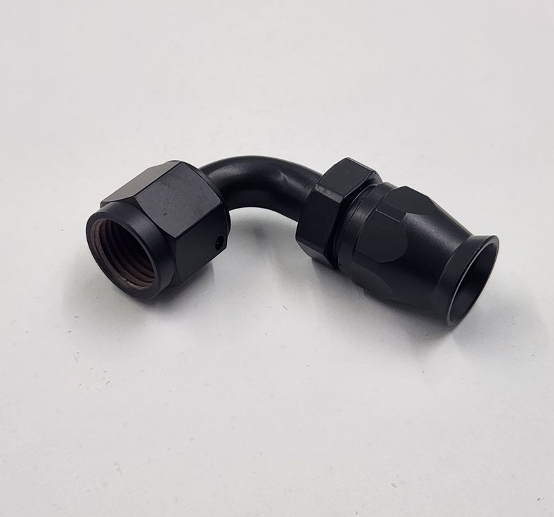 Pure Stealth Hose End: -6AN x 90° TFE Reusable (Steel) - X100-9006S