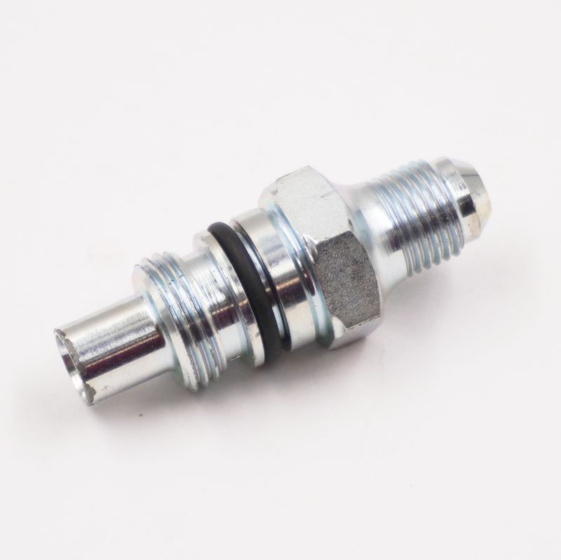 Power Steering Flow Control Valve: -6 AN x 7/8&quot; Hex - Low Flow - For Type II GM Pump - 2.1 GPM - 11726