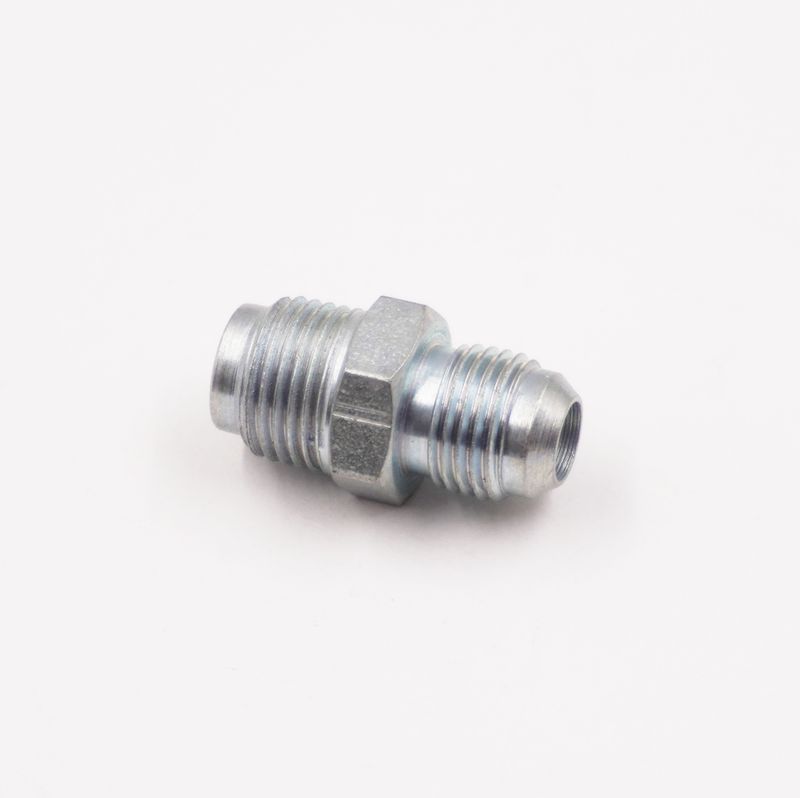 Power Steering Adapter: 1/2 - 20 Male Inverted Flare To -6 AN  -  Power Steering Box Fitting - (Steel) - (1 Adapter) 11760