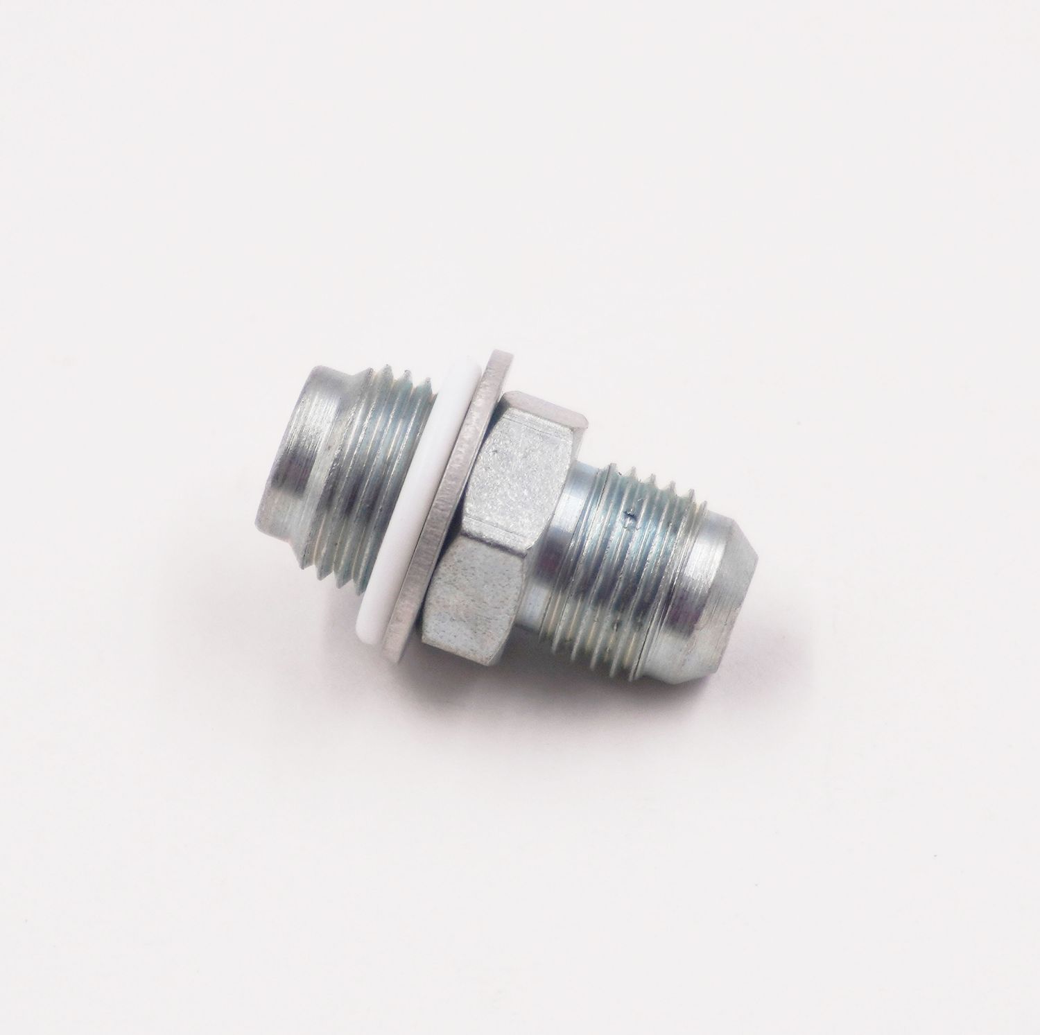 Power Steering Adapter: 14MM 1.5 x -6 AN - Includes Crush Washer &amp; TFE O-Ring - (Steel) - (1 Adapter) - 11785-14