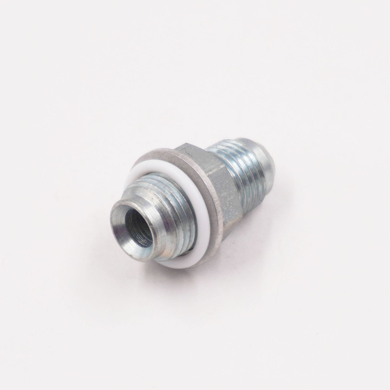 Power Steering Adapter: 5/8 -18 Inverted Flare x-6 AN With Crush Washer and TFE O-Ring - (Steel) - (1 Fitting) - 11786-5