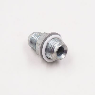 Power Steering Adapter: 9/16 -18 Inverted Flare x-6 AN With Crush Washer and TFE O-Ring - (Steel) - (1 Fitting) - 11786-9
