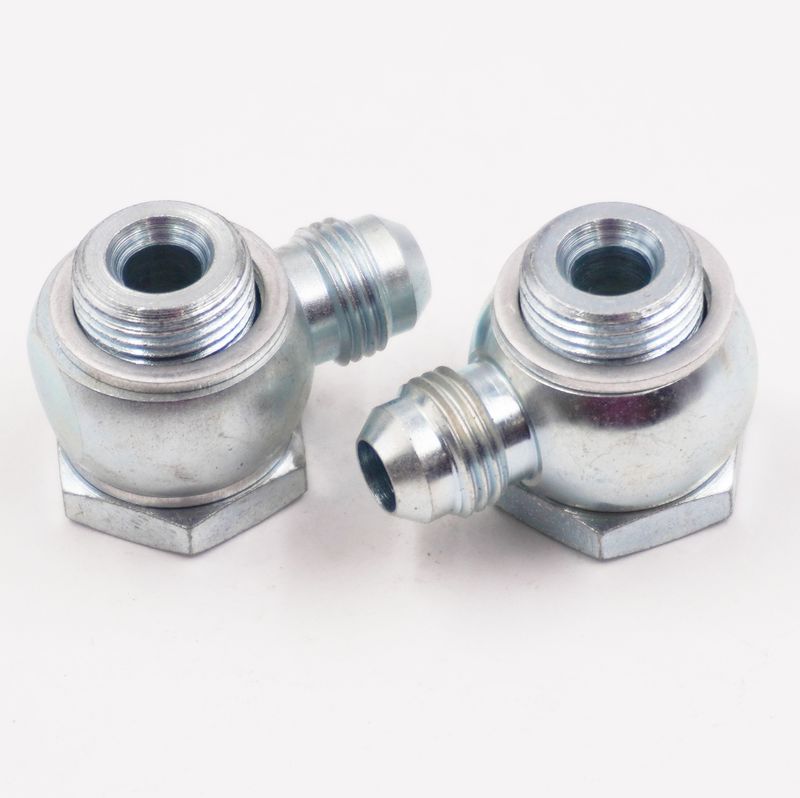 Banjo Fitting Kit: 1/2&quot; -20  &amp; 5/8&quot; -18 x -6 AN - (Steel) - (2 Banjo Fittings) - 11860