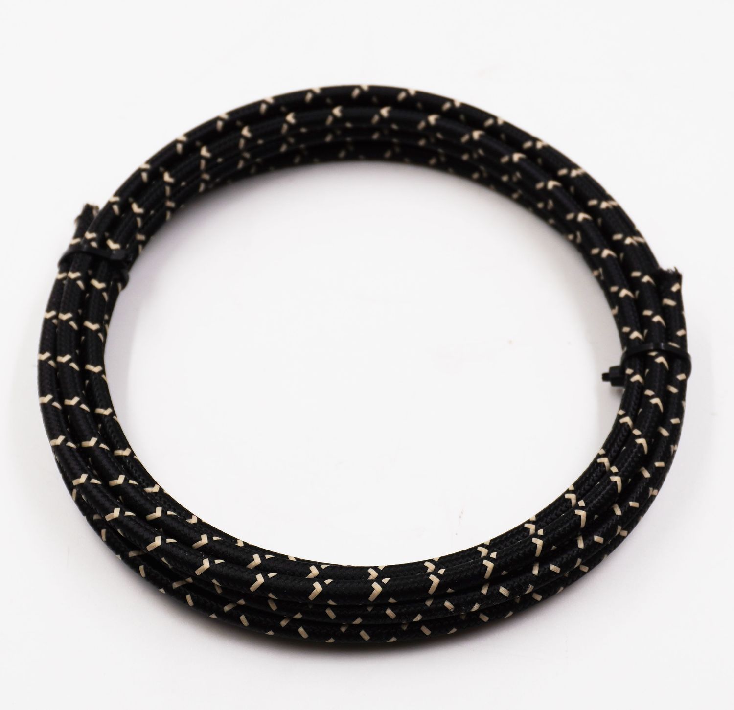 Pure Heritage  - 8 Gauge Wire - Black Braid w/ Teak Tracer - 10&#39; length