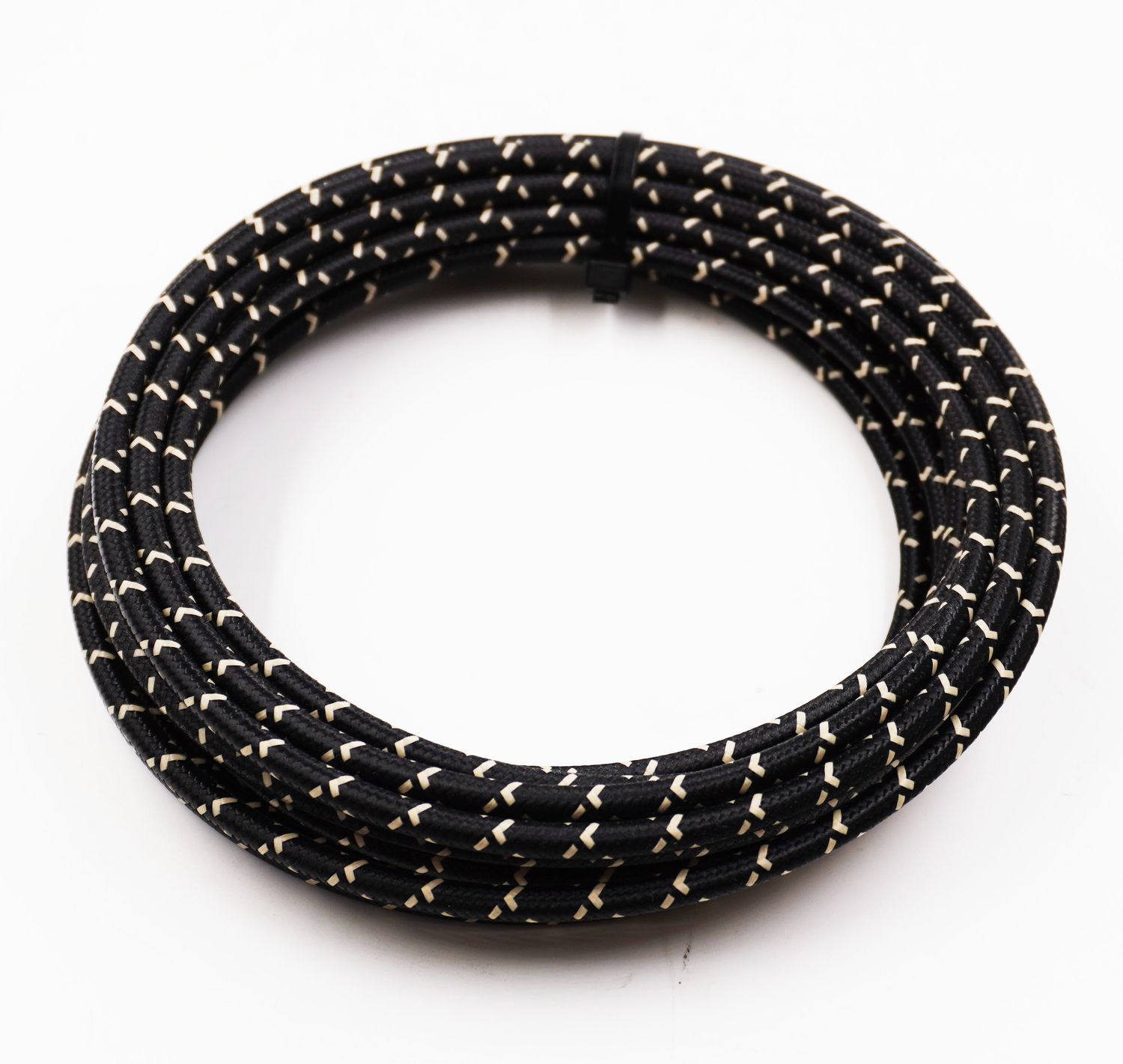 Pure Heritage  - 8 Gauge Wire - Black Braid w/ Teak Tracer - 20&#39; length