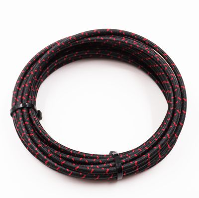 Pure Heritage  - 8 Gauge Wire - Black Braid w/ Red Tracer - 20&#39; length