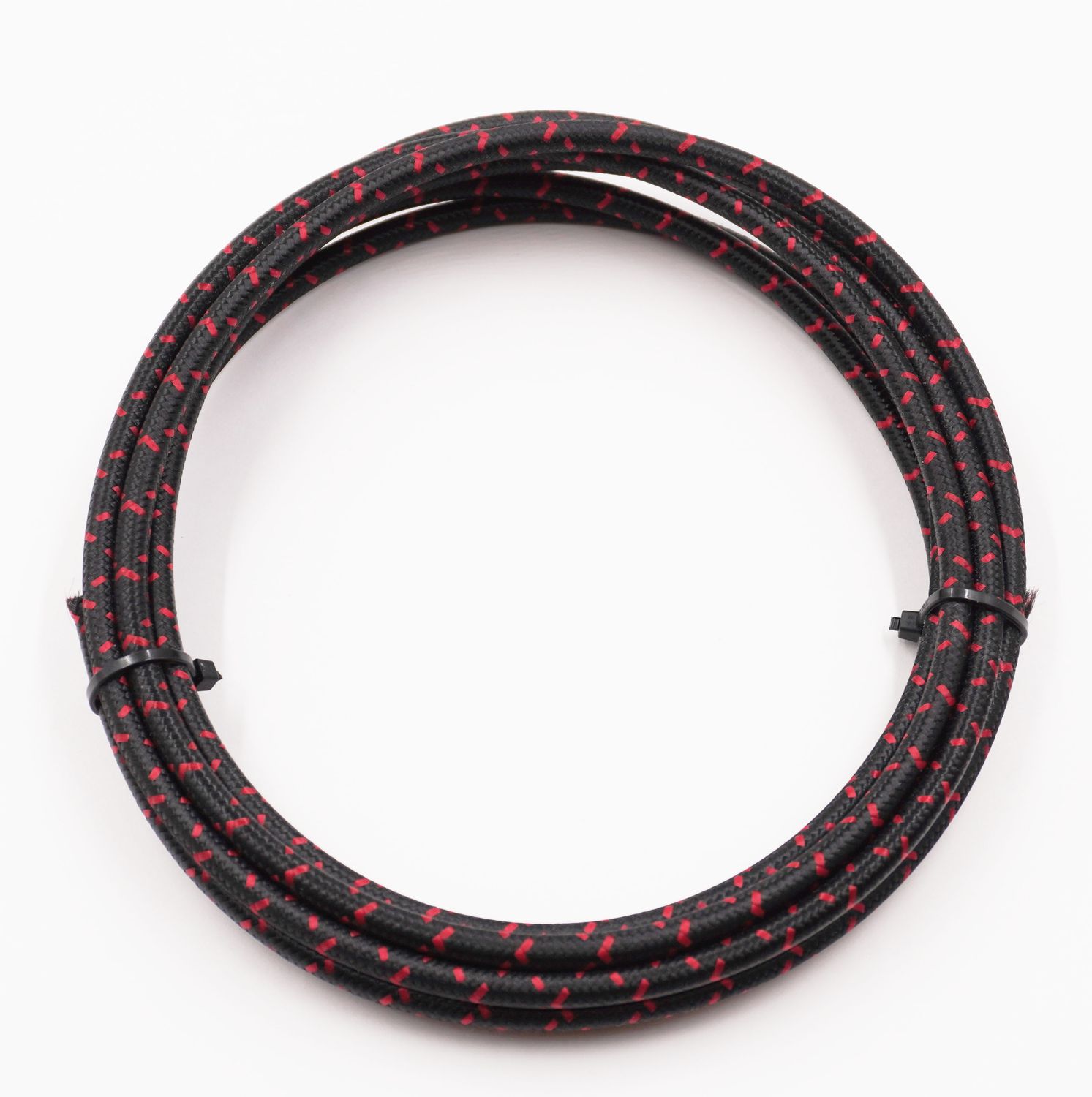Pure Heritage  - 8 Gauge Wire - Black Braid w/ Red Tracer - 10&#39; length