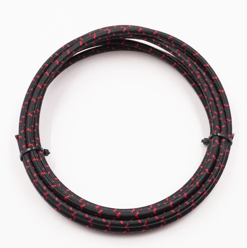 Pure Heritage  - 8 Gauge Wire - Black Braid w/ Red Tracer - 10&#39; length