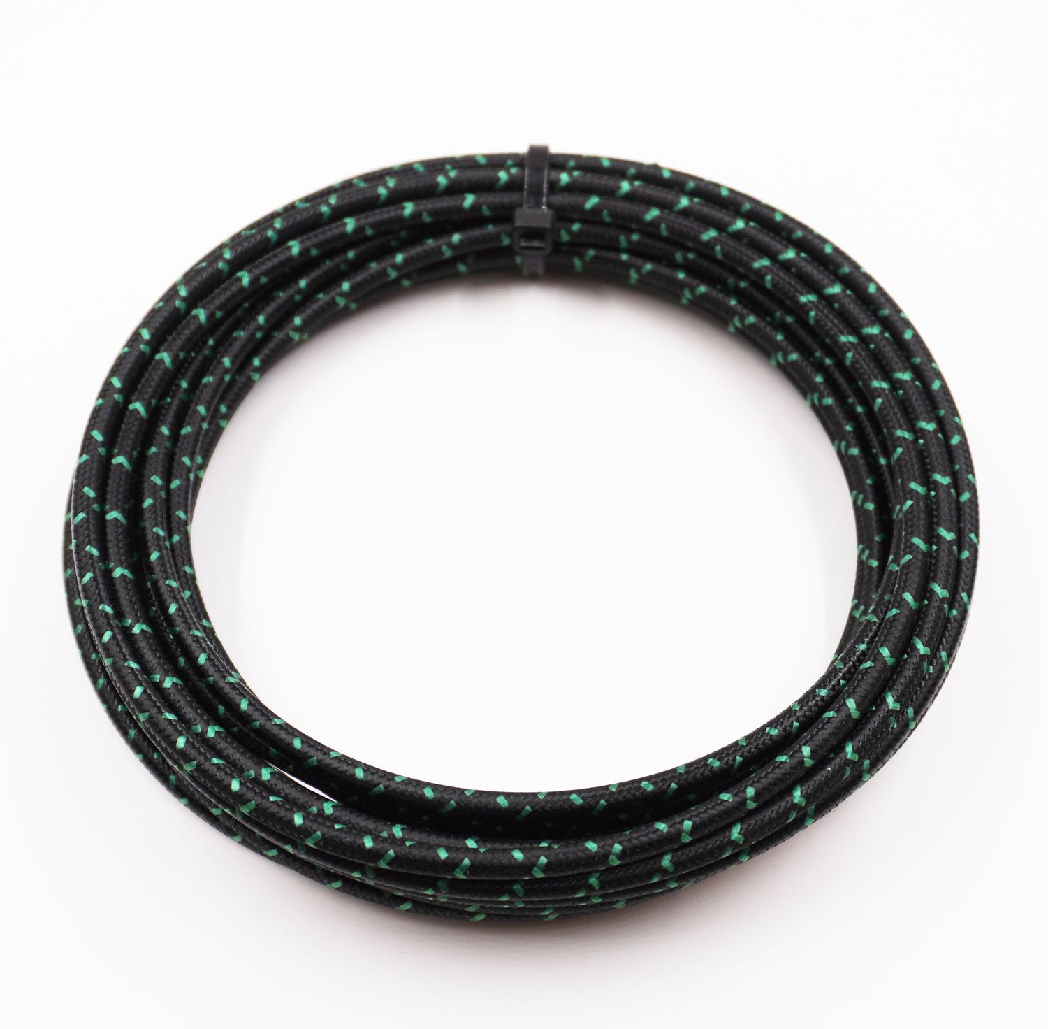 Pure Heritage  - 10 Gauge Wire - Black Braid w/ Green Tracer - 20&#39; length