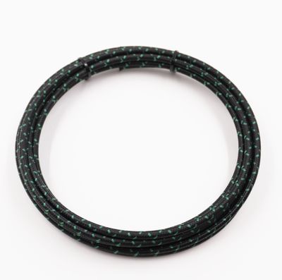 Pure Heritage  - 10 Gauge Wire - Black Braid w/ Green Tracer - 10&#39; length