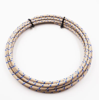Pure Heritage  - 10 Gauge Wire - Teak Braid w/ Blue Tracer - 10&#39; length