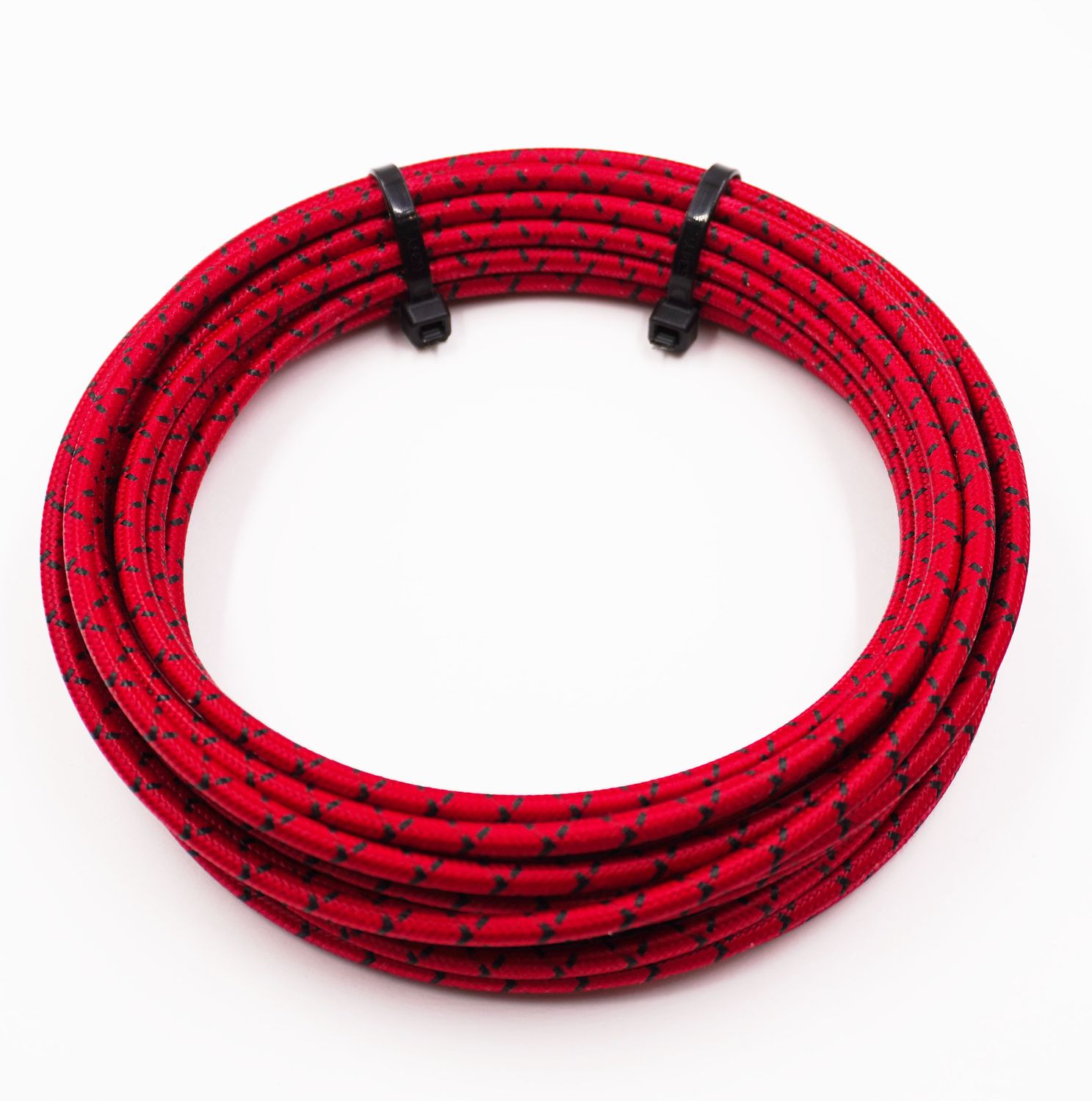 Pure Heritage  - 10 Gauge Wire - Red Braid w/ Black Tracer - 20&#39; length