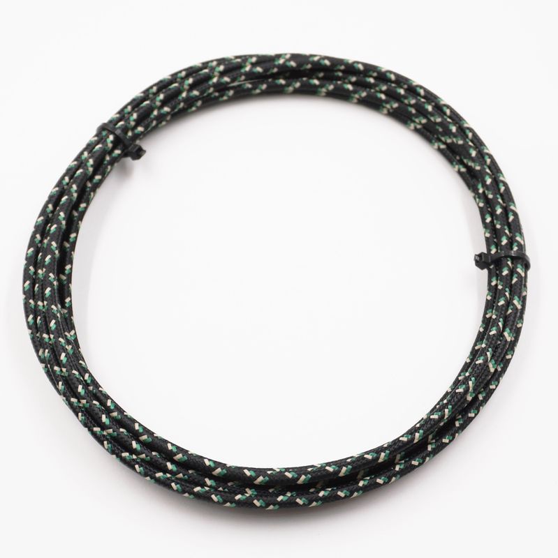 Pure Heritage  - 12 Gauge Wire - Black Braid w/ Teak and Green Tracer - 10&#39; length