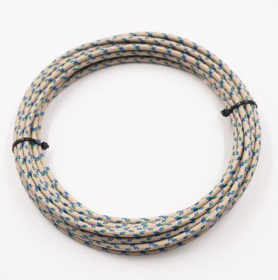 Pure Heritage  - 12 Gauge Wire - Teak Braid w/ Blue &amp; Green Tracer - 20&#39; length