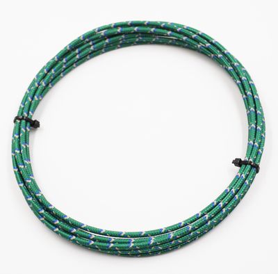 Pure Heritage  - 14 Gauge Wire - Green Braid w/ Teak &amp; Blue Tracer - 10&#39; length