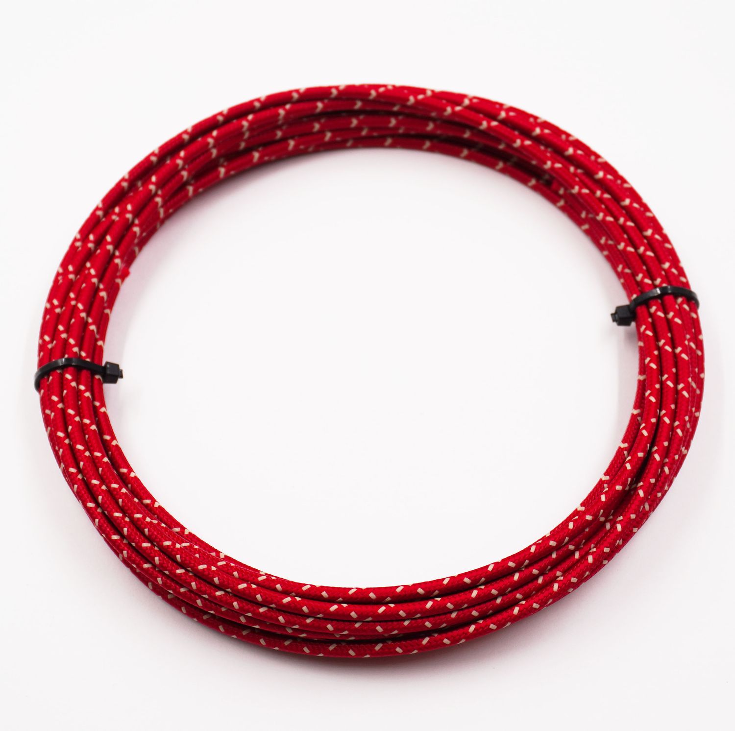 Pure Heritage  - 14 Gauge Wire - Red Braid w/ Teak Tracer - 20&#39; length