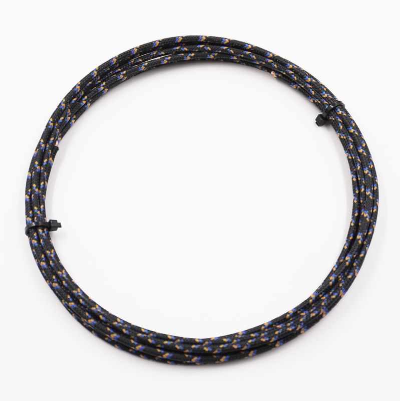 Pure Heritage  - 16 Gauge Wire - Black Braid w/ Blue &amp; Marigold Tracer - 10&#39; length