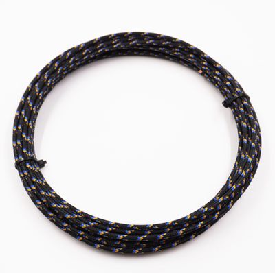 Pure Heritage  - 16 Gauge Wire - Black Braid w/ Blue &amp; Marigold Tracer - 20&#39; length