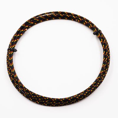 Pure Heritage  - 16 Gauge Wire - Black Braid w/ Yellow &amp; Red Tracer - 10&#39; length