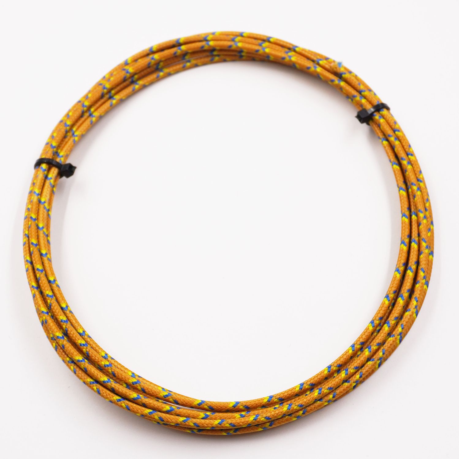 Pure Heritage  - 16 Gauge Wire - Marigold Braid w/ Blue &amp; Yellow Tracer - 10&#39; length