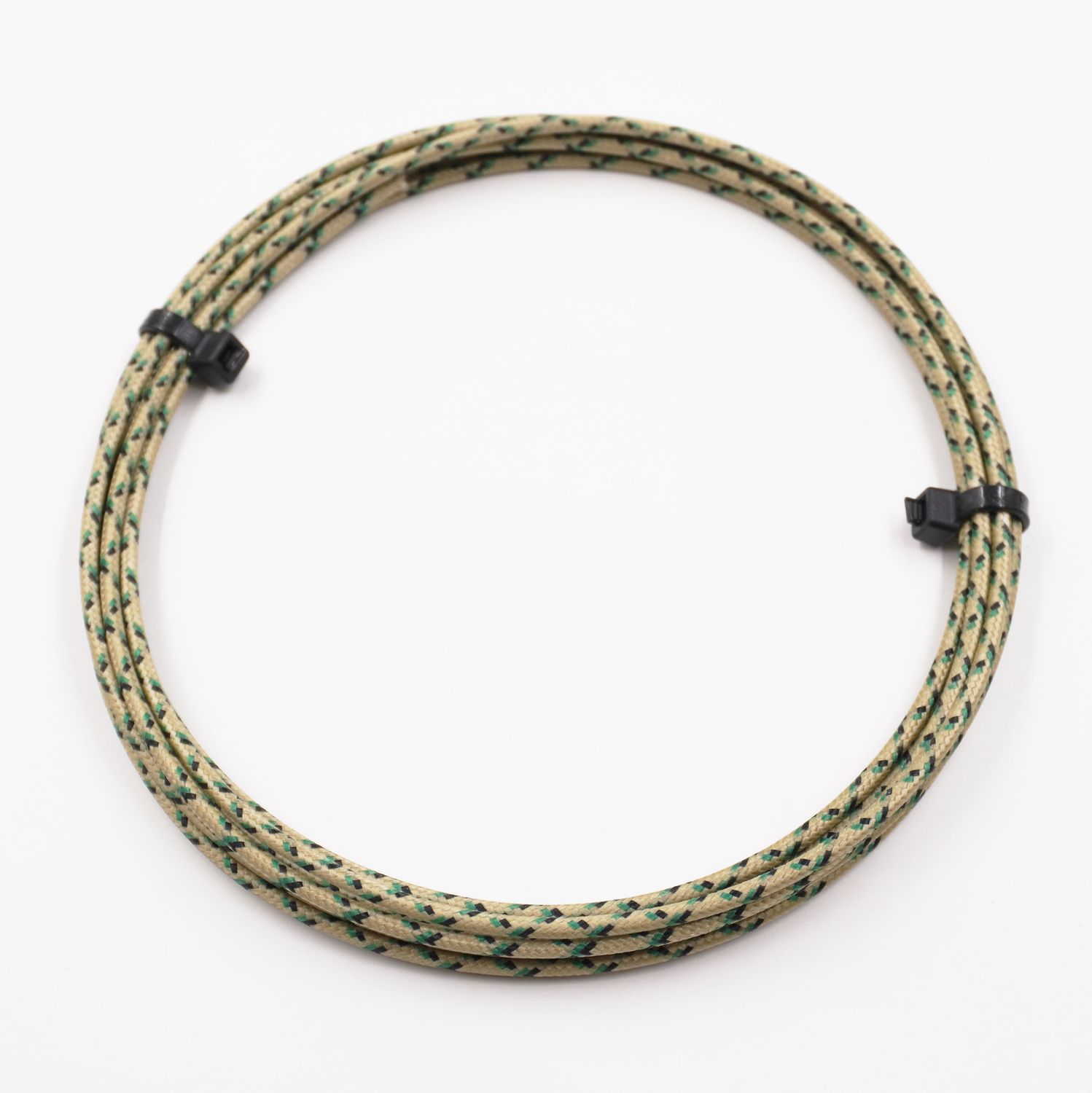 Pure Heritage  - 16 Gauge Wire - Gold Braid w/ Green &amp; Black Tracer - 10&#39; length