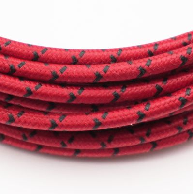 Pure Heritage  - 10 Gauge Wire - Red Braid w/ Black Tracer - per foot (25&#39; minimum)