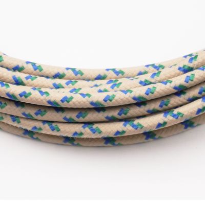 Pure Heritage  - 12 Gauge Wire - Teak Braid w/ Blue &amp; Green Tracer - per foot (25&#39; minimum)