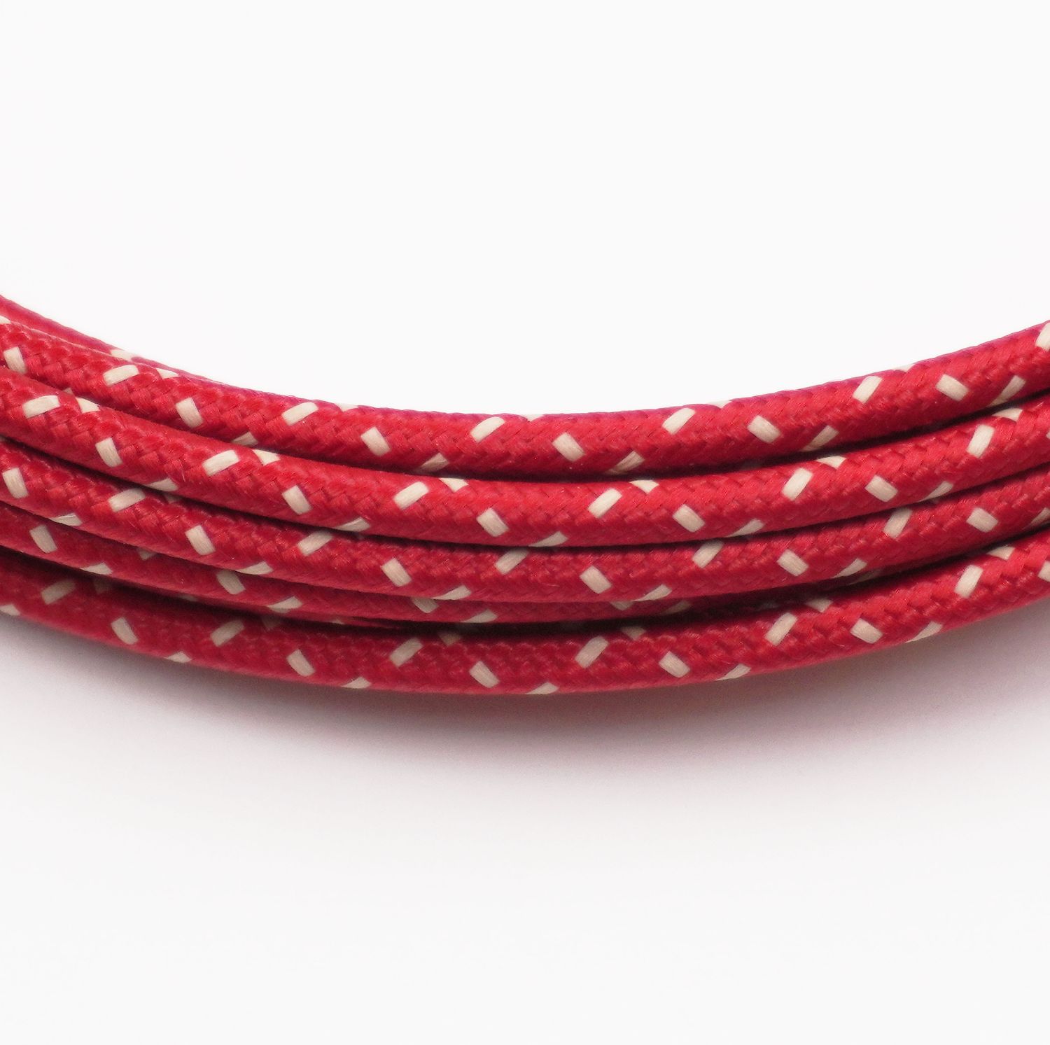 Pure Heritage  - 14 Gauge Wire - Red Braid w/ Teak Tracer - per foot (25&#39; minimum)