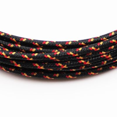 Pure Heritage  - 14 Gauge Wire - Black Braid w/ Marigold &amp; Red Tracer - per foot (25&#39; minimum)