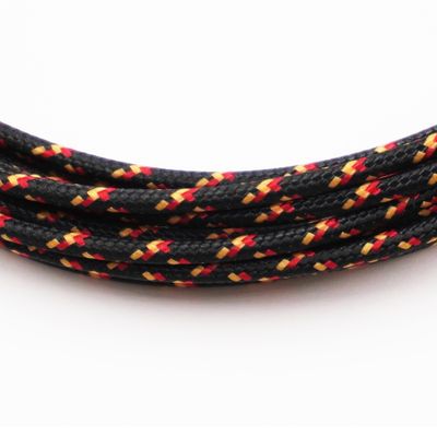 Pure Heritage  - 16 Gauge Wire - Black Braid w/ Red &amp; Marigold Tracer - per foot (25&#39; minimum)