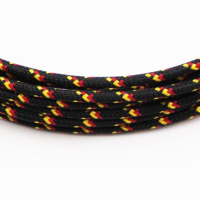 Pure Heritage  - 16 Gauge Wire - Black Braid w/ Yellow &amp; Red Tracer - per foot (25&#39; minimum)
