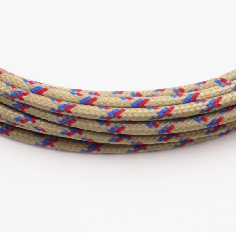 Pure Heritage  - 16 Gauge Wire - Gold Braid w/ Blue &amp; Red Tracer - per foot (25&#39; minimum)