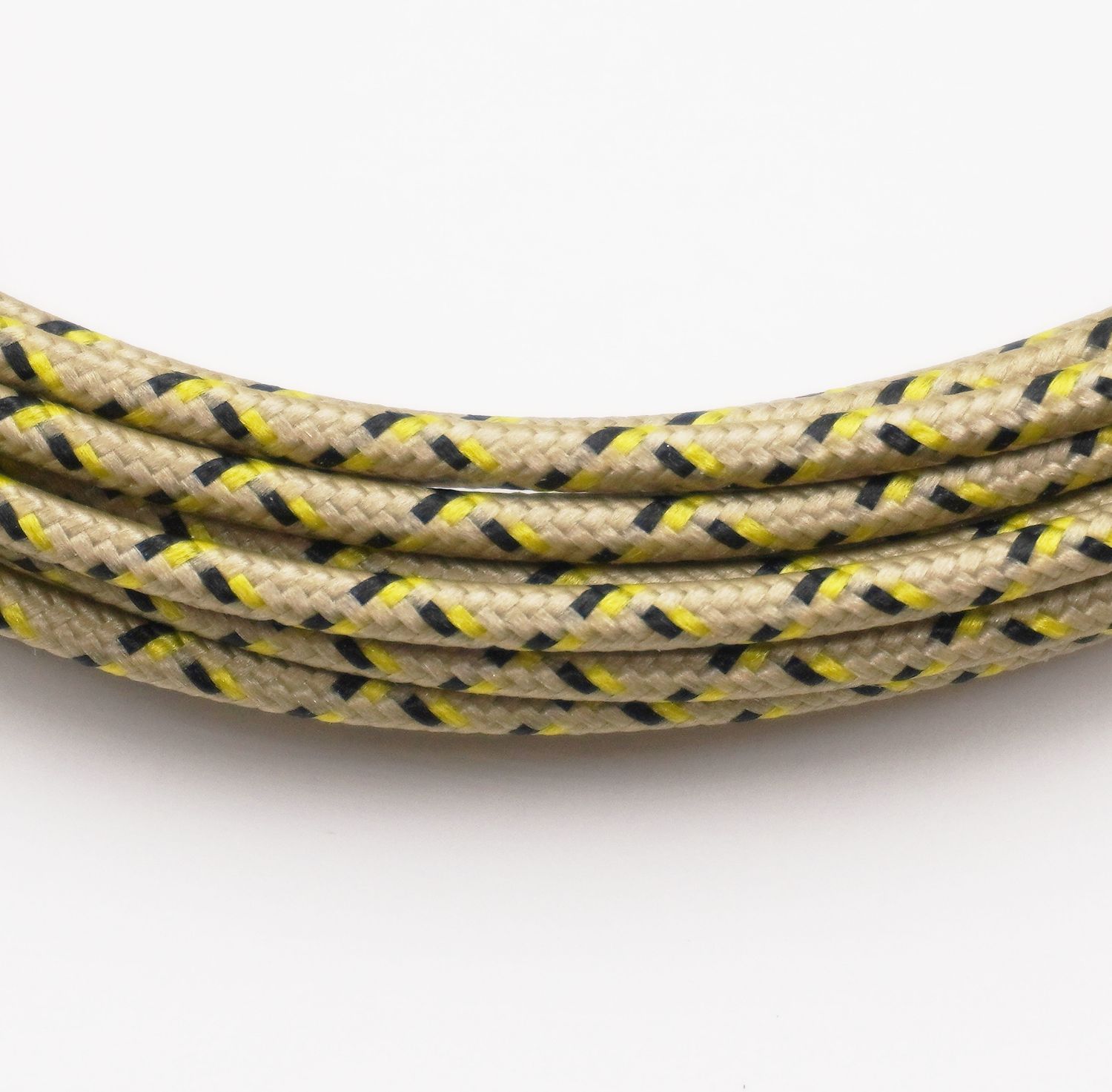 Pure Heritage  - 16 Gauge Wire - Gold Braid w/ Yellow &amp; Black Tracer - per foot (25&#39; minimum)