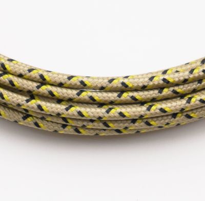 Pure Heritage  - 16 Gauge Wire - Gold Braid w/ Yellow &amp; Black Tracer - per foot (25&#39; minimum)