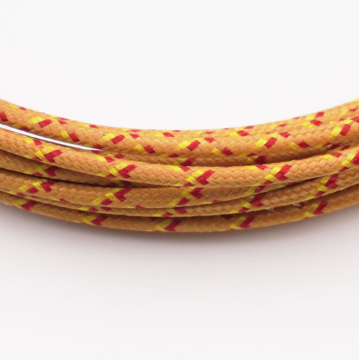 Pure Heritage  - 16 Gauge Wire - Marigold Braid w/ Yellow &amp; Red Tracer - per foot (25&#39; minimum)