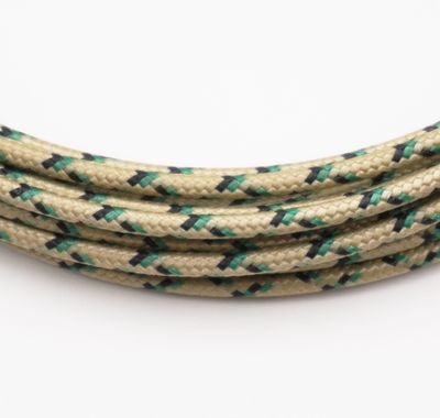 Pure Heritage  - 16 Gauge Wire - Gold Braid w/ Green &amp; Black Tracer - per foot (25&#39; minimum)