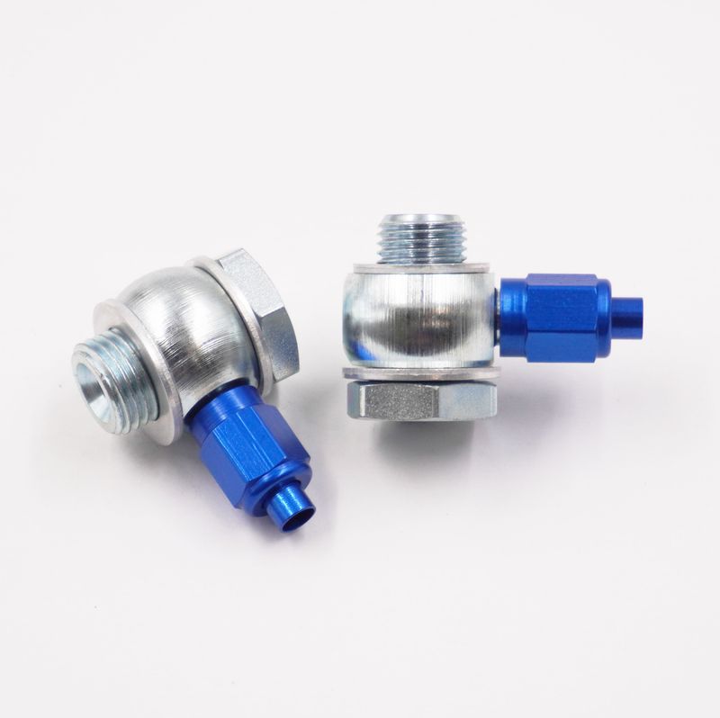 Master Cylinder Banjo Kit: 1/2-20 &amp; 7/16-24 x -3 AN - Steel W/ Aluminum Tube Nuts &amp; Tube Sleeves -3010
