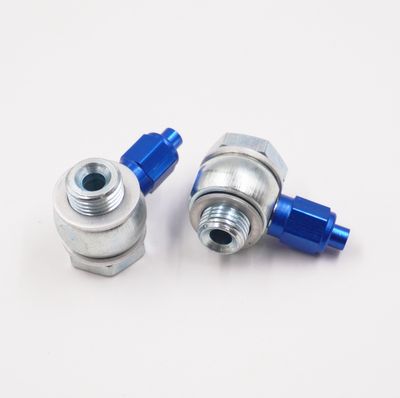 Master Cylinder Banjo Kit: 3/8-24 &amp; 9/16-18 x -3 AN - Steel W/ Aluminum Tube Nuts &amp; Tube Sleeves - 3050